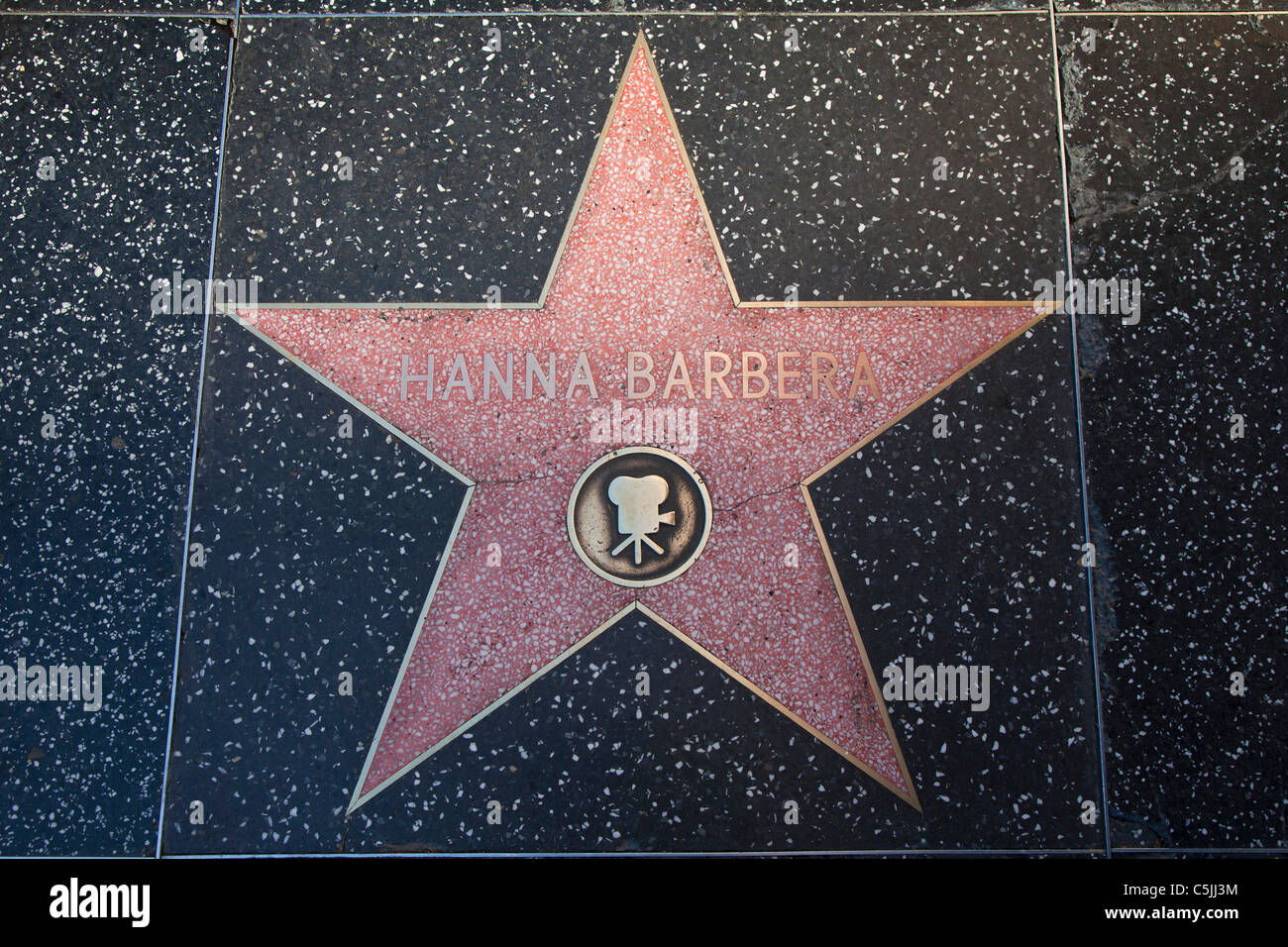 Hanna Barbera star at the Hollywood Walk of Fame, Los Angeles, California, USA Stock Photo