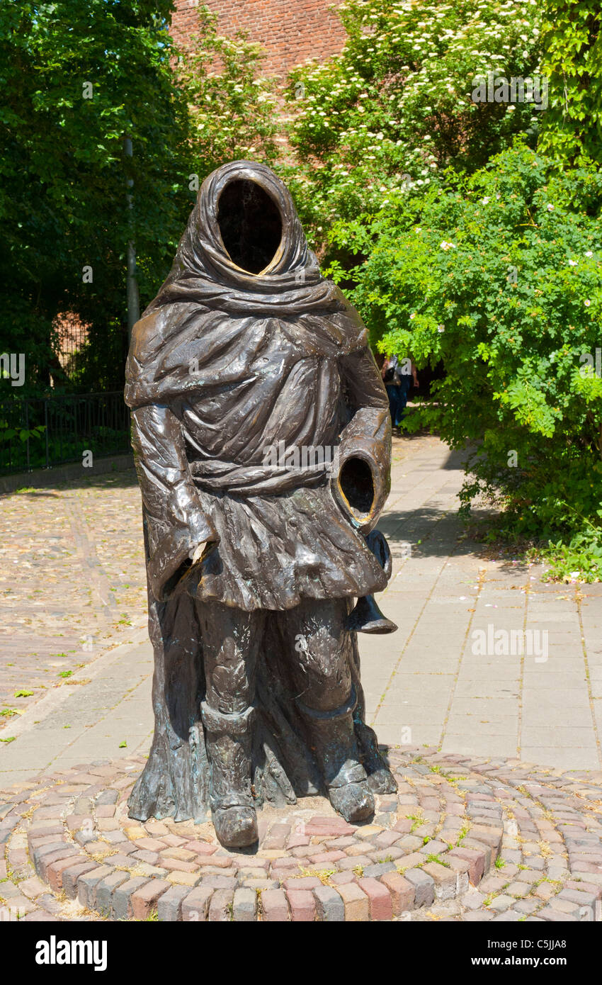 Statue of Thomas Drogenap, located in Zutphen, Netherlands Stock Photo