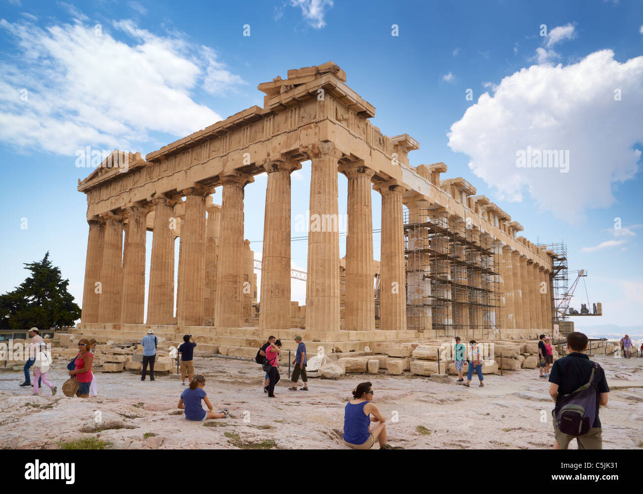 Acropolis (Acropole, Acropoli, Akropolis) - Parthenon temple, Athens, Greece Stock Photo
