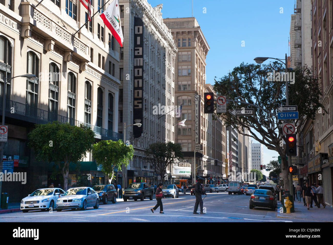 View of Downtown, Los Angeles, California, USA Stock Photo