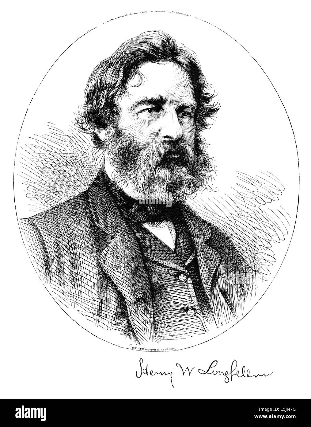 Henry Wadsworth Longfellow (1807-1882) Stock Photo