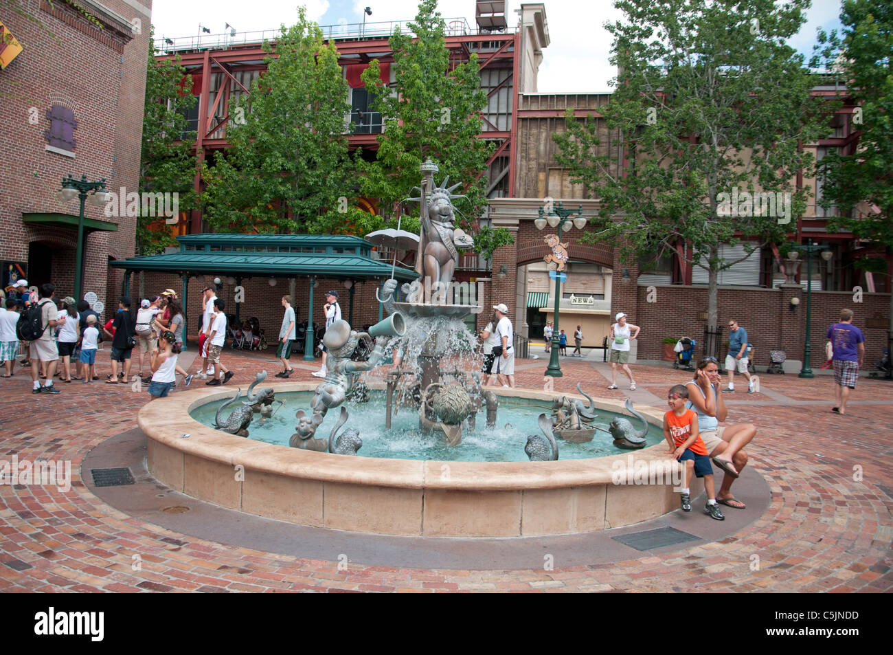 fountains around hollywood studios orlando florida Stock Photo