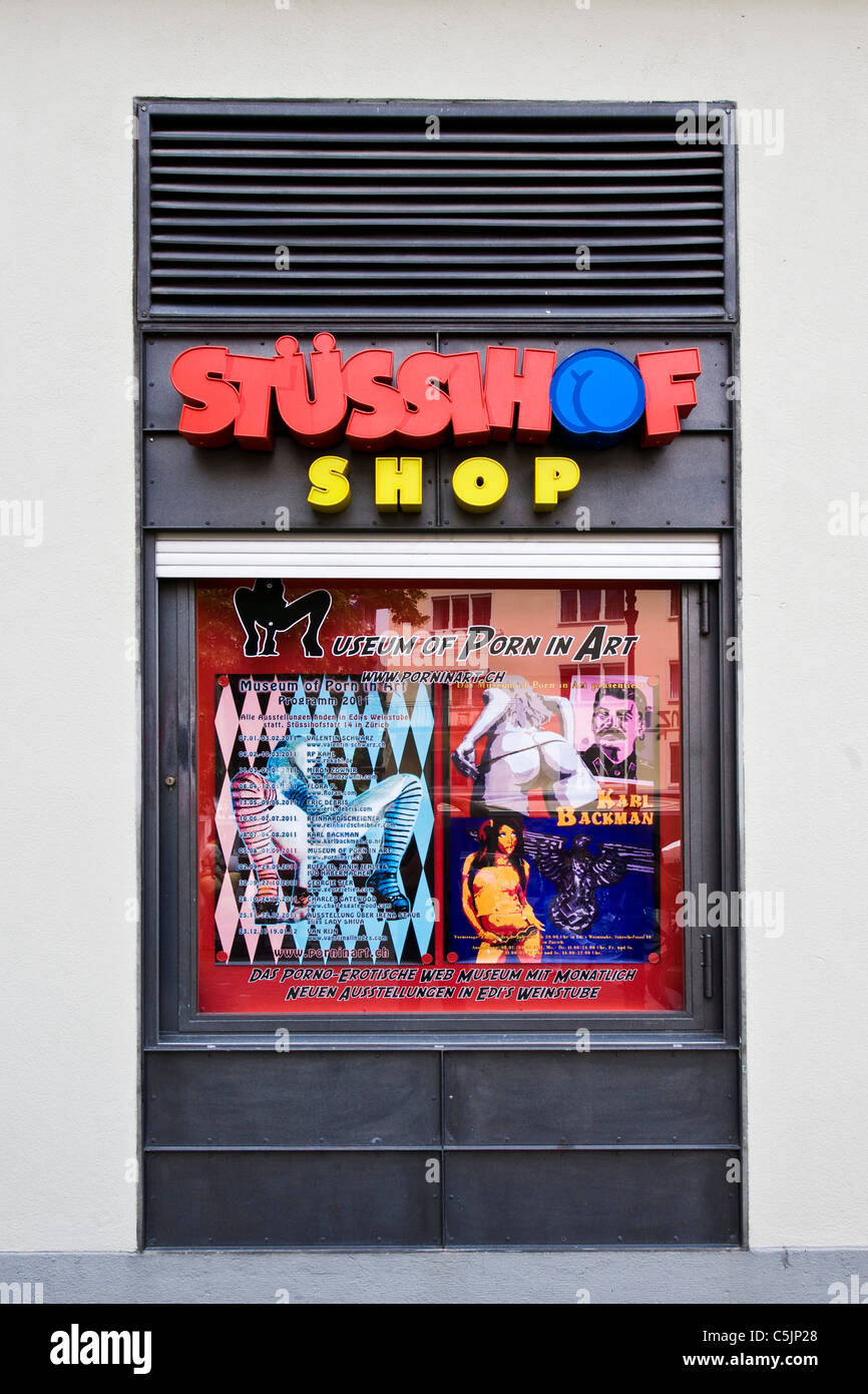 Stussihof sexy shop, Zurich, Switzerland Stock Photo - Alamy