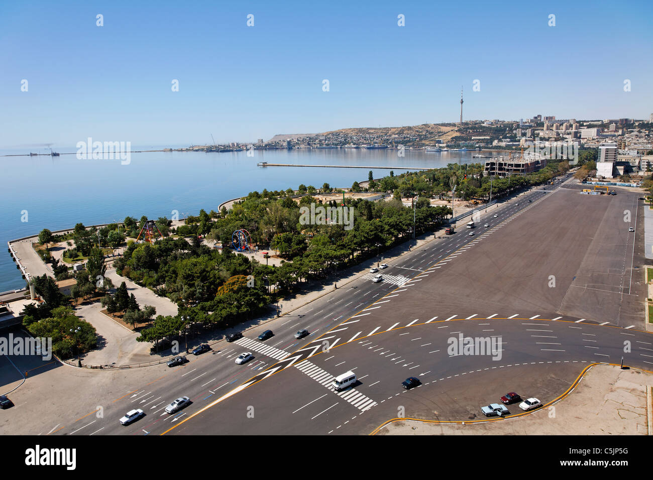 Azerbaijan - Baku - seafront Stock Photo