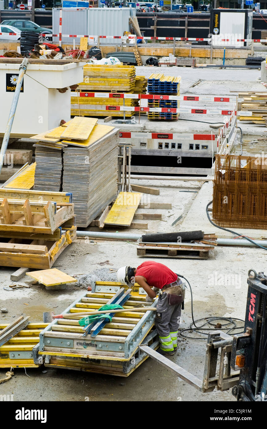 Construction site, Zurich, Switzerland Stock Photo Alamy