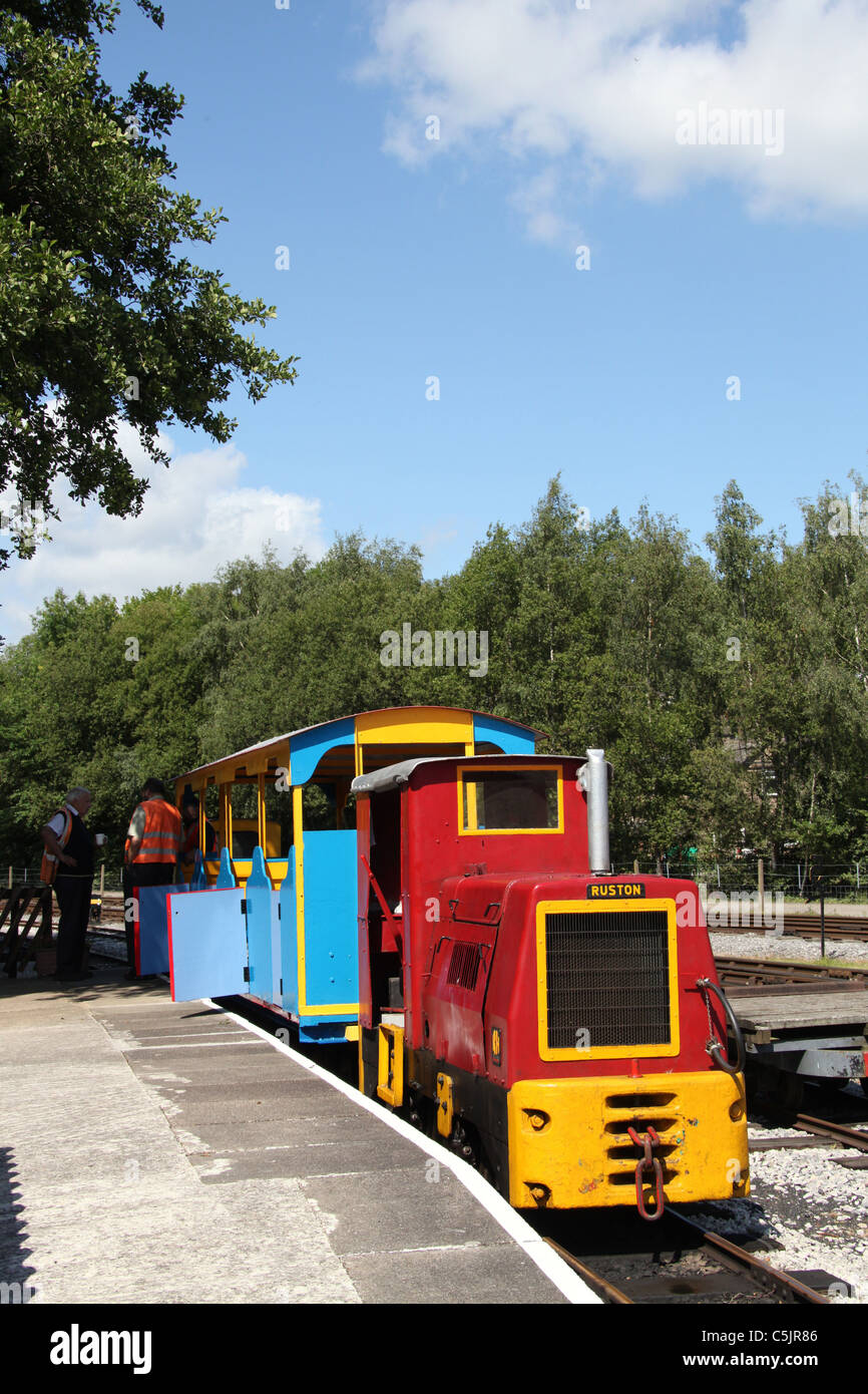 Childrens Train at Peak Rail Stock Photo