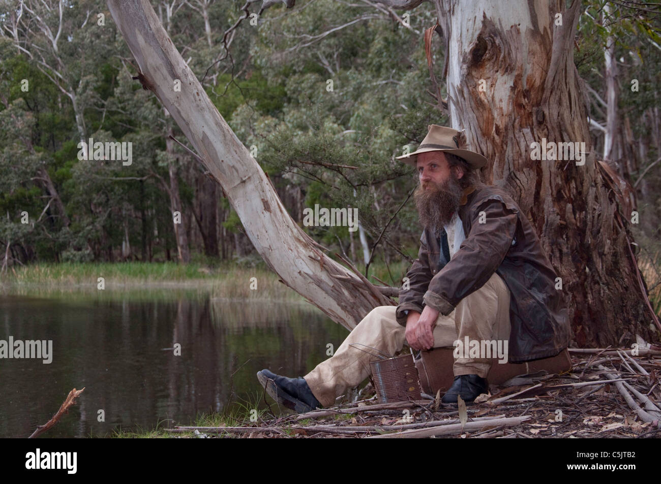 An Australian Bushman Stock Photo 37908278 Alamy