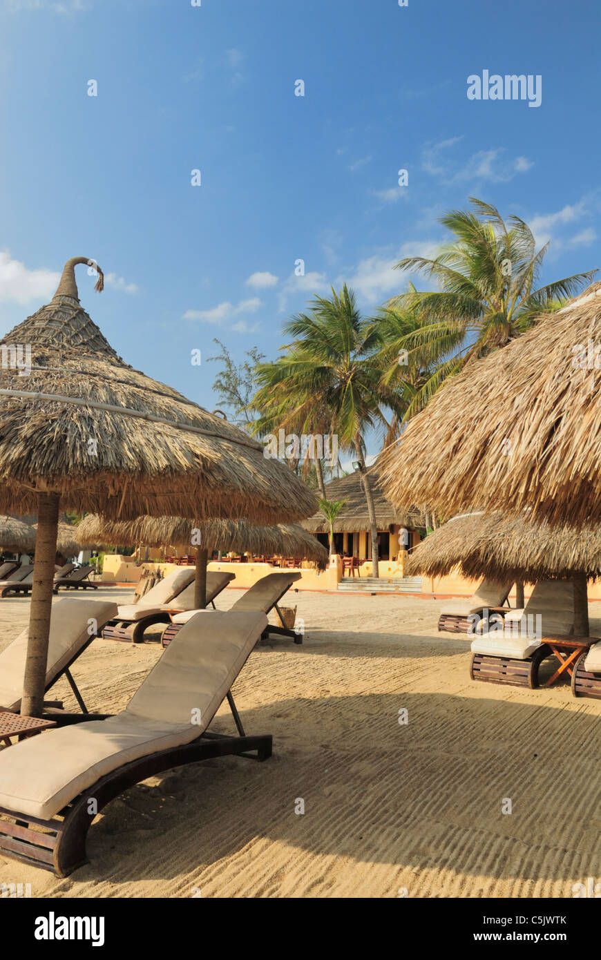 Asia, Vietnam, Nha Trang. The "Sailing Club" beach bar at Nha Trang's