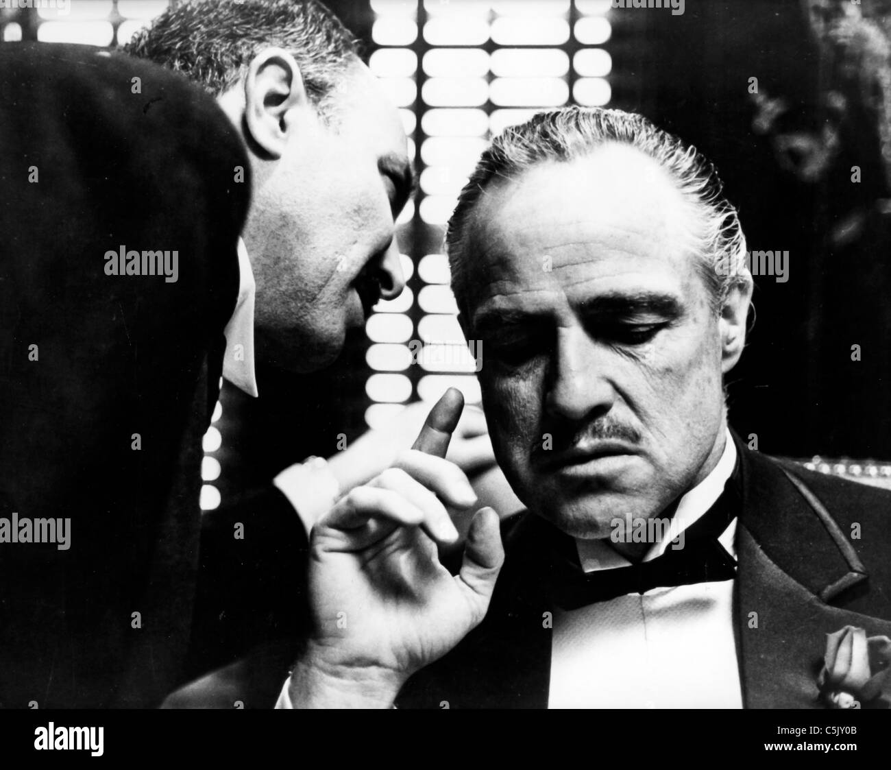 Godfather movie marlon brando Black and White Stock Photos & Images - Alamy