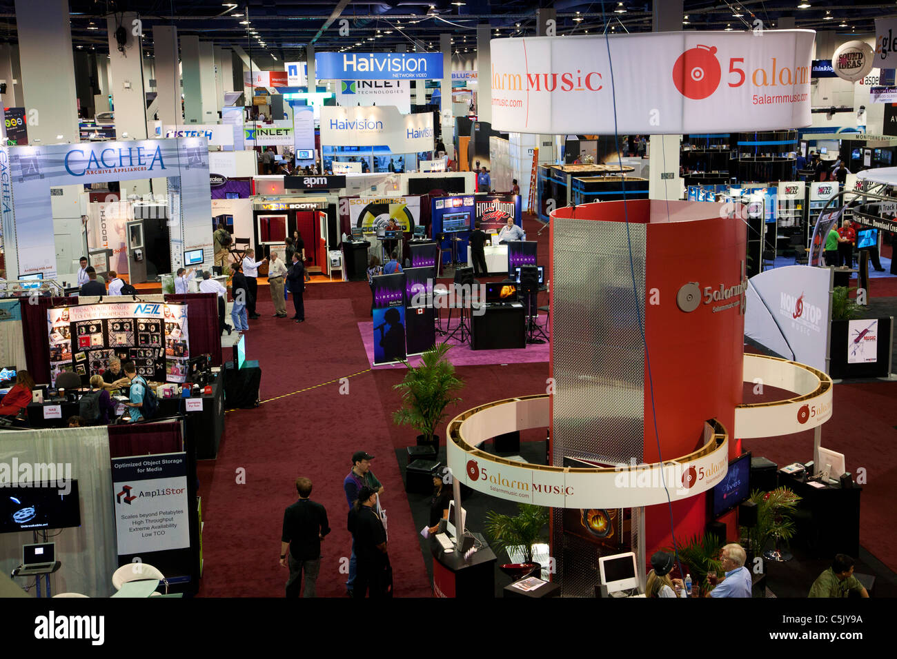 2011 National Association of Broadcasters conference, at the Las Vegas Convention Center, Las Vegas, Nevada. Stock Photo