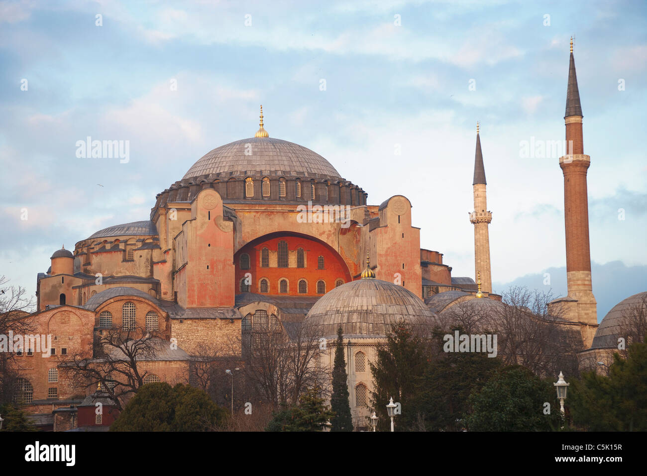 Hagia Sophia (inaugurated by the Byzantine Emperor Justinian in AD 537), Istanbul, Turkey Stock Photo