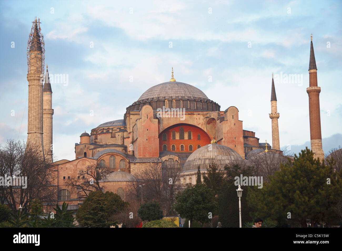 Hagia Sophia (inaugurated by the Byzantine Emperor Justinian in AD 537), Istanbul, Turkey Stock Photo