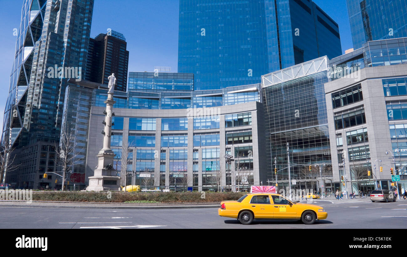 Time Warner Building, Columbus Circle, New York, NY, USA Stock Photo