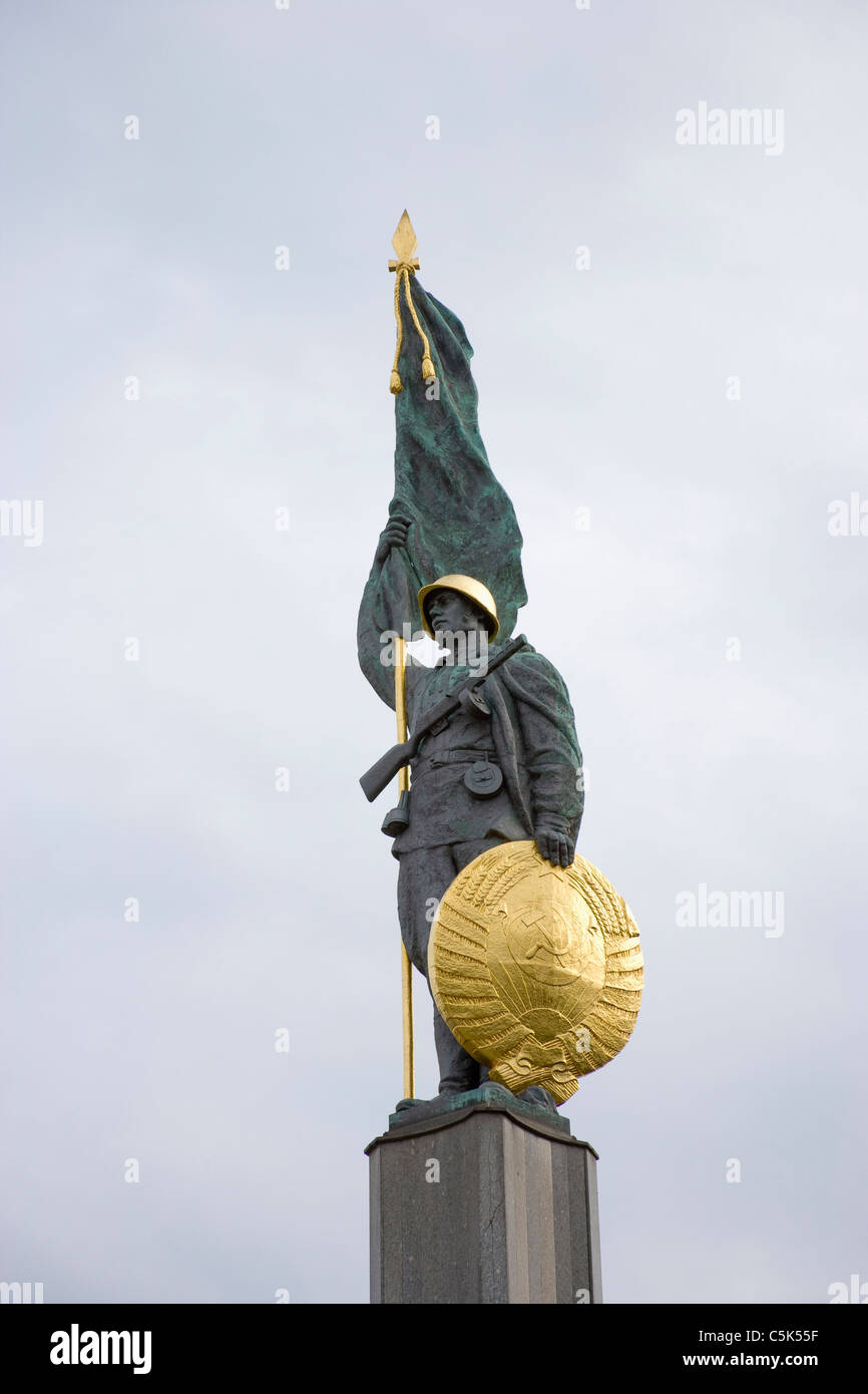 Mark of Russian Soldier in Vienna, Austria Stock Photo