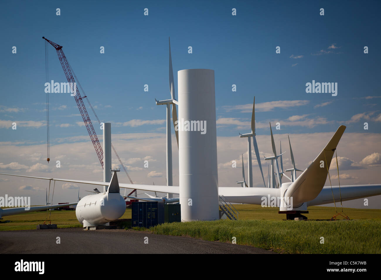 Lower Snake River Wind Energy Project Stock Photo