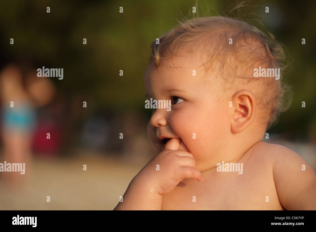 Portrait of a cute baby girl Stock Photo - Alamy