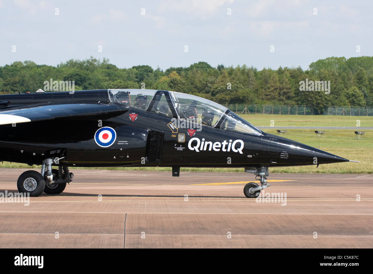 Taxying at RAF Fairford Qinetiq Alpha Jet Stock Photo