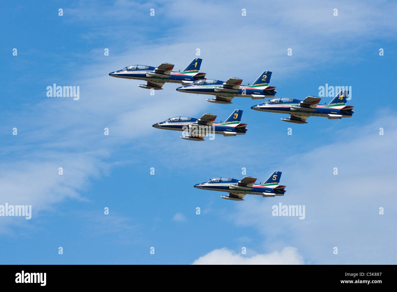 Frecce Tricolori, the Italian Air Display team Stock Photo