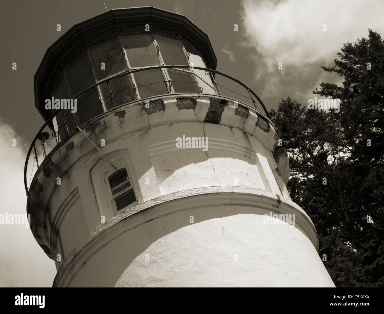 Heceta Head lighthouse. Oregon Stock Photo