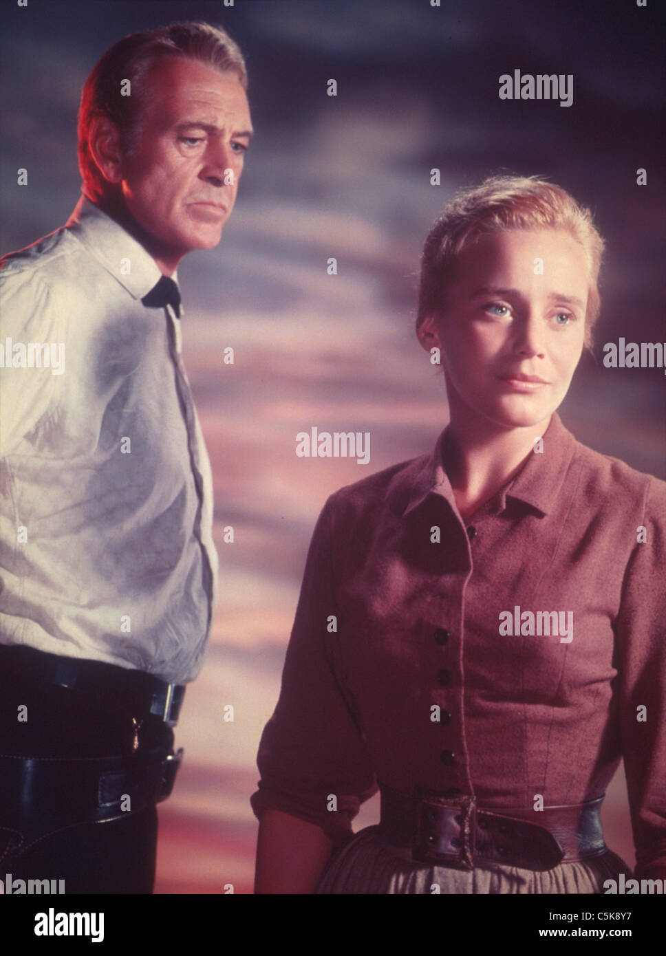 The Hanging Tree Year: 1959 USA Director : Delmer Daves Gary Cooper, Maria Schell Stock Photo