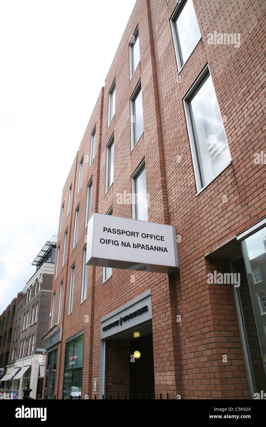The passport office on Molesworth Street in Dublin Ireland Stock Photo
