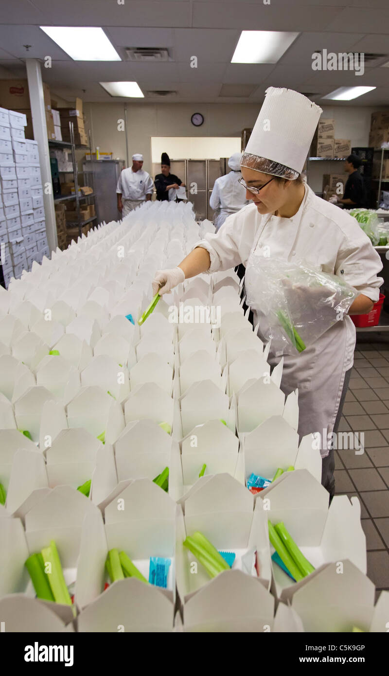 Free Lunches for Children Stock Photo