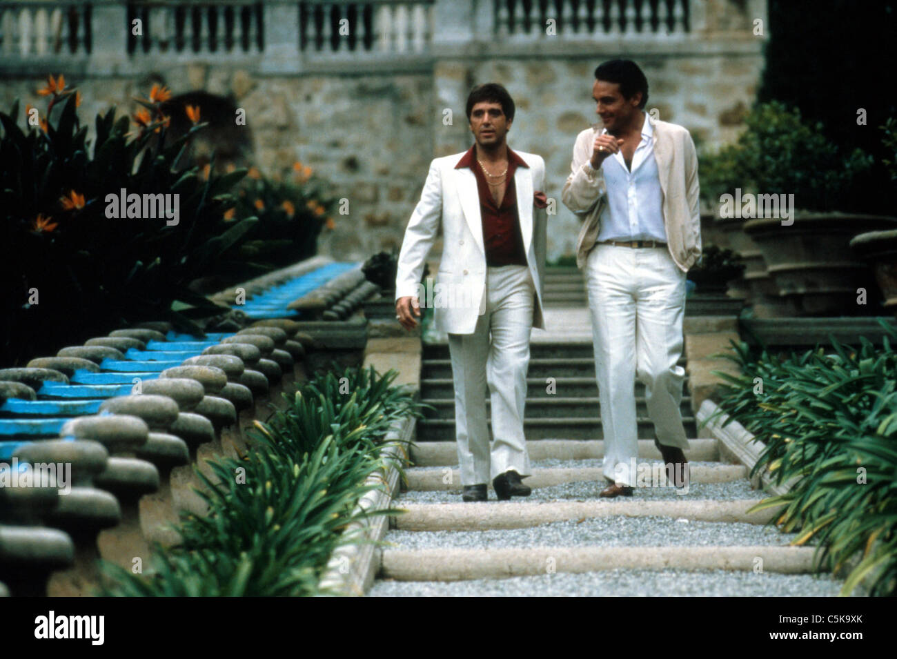 Scarface  Year: 1983 USA Director: Brian De Palma Al Pacino, Steven Bauer Stock Photo
