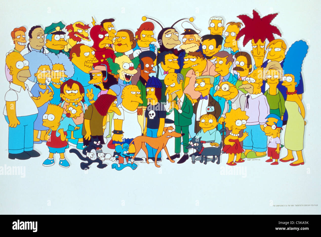 The Simpsons TV Series 1989 - ???? USA Created by Matt Groening Animation  Stock Photo - Alamy