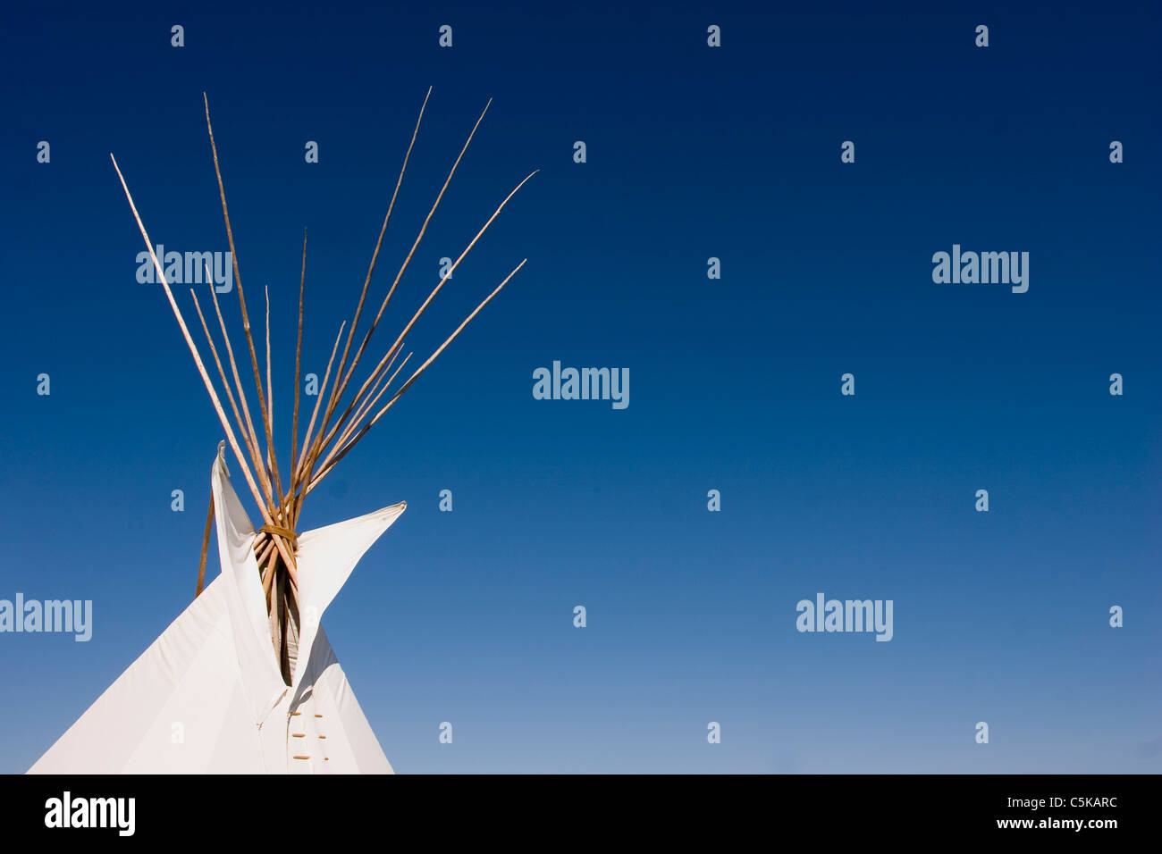 Tipi top on Yakima Indian Reservation Stock Photo Alamy