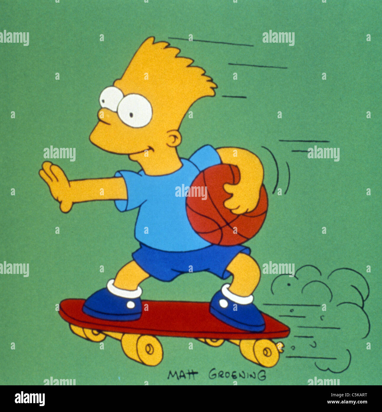 The Simpsons TV Series 1989 - ???? Created by Matt Groening Animation Stock Photo