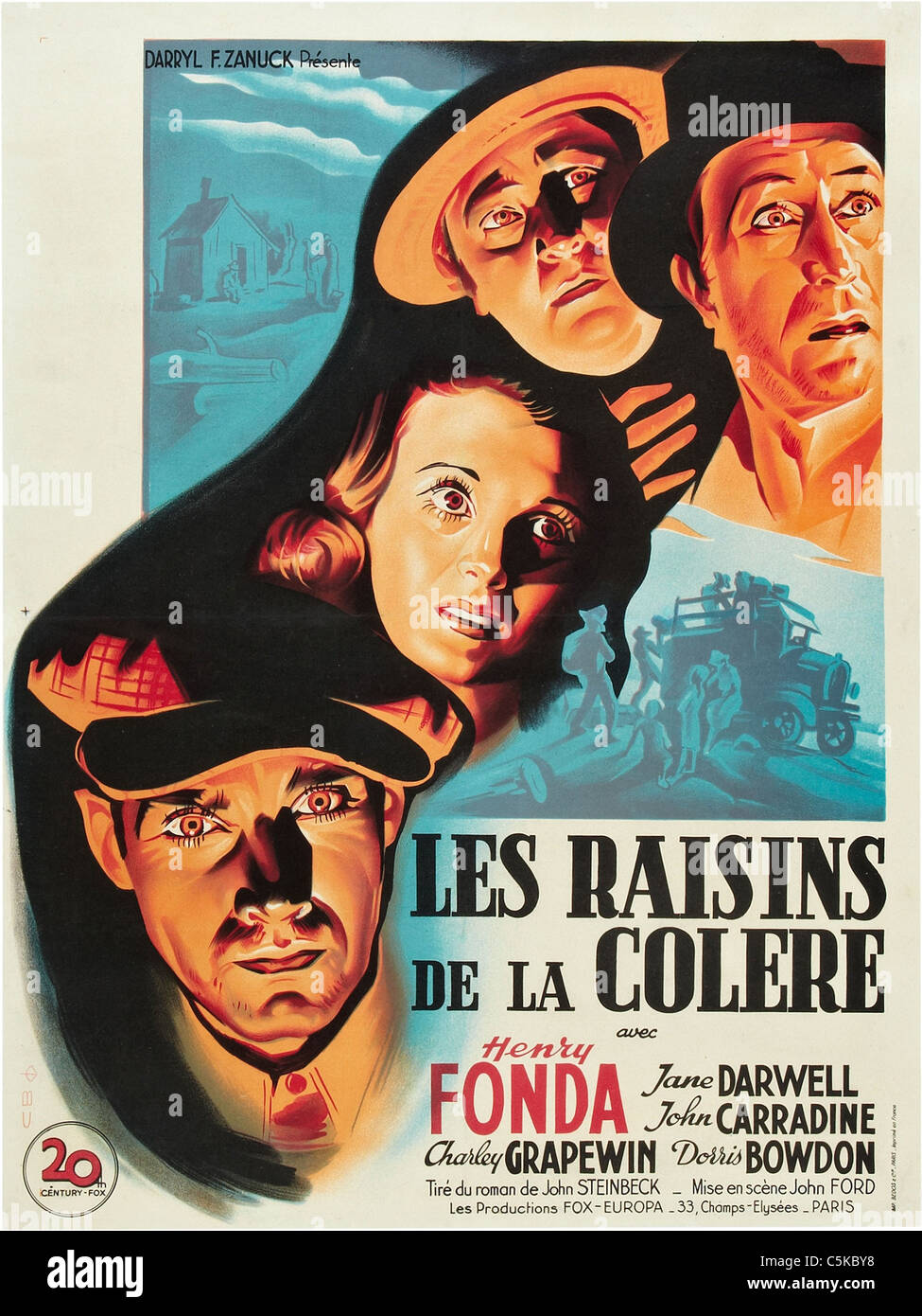 The Grapes of Wrath Year 1940 USA Director John Ford Movie poster