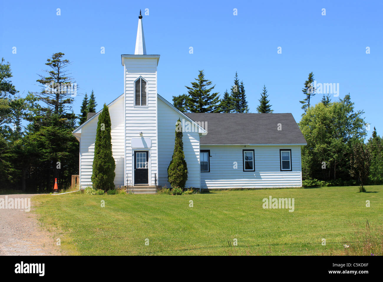 Church in rural New Brunswick, Canada . Stock Photo