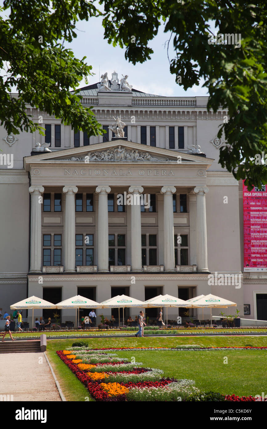 Riga National Opera House Stock Photo