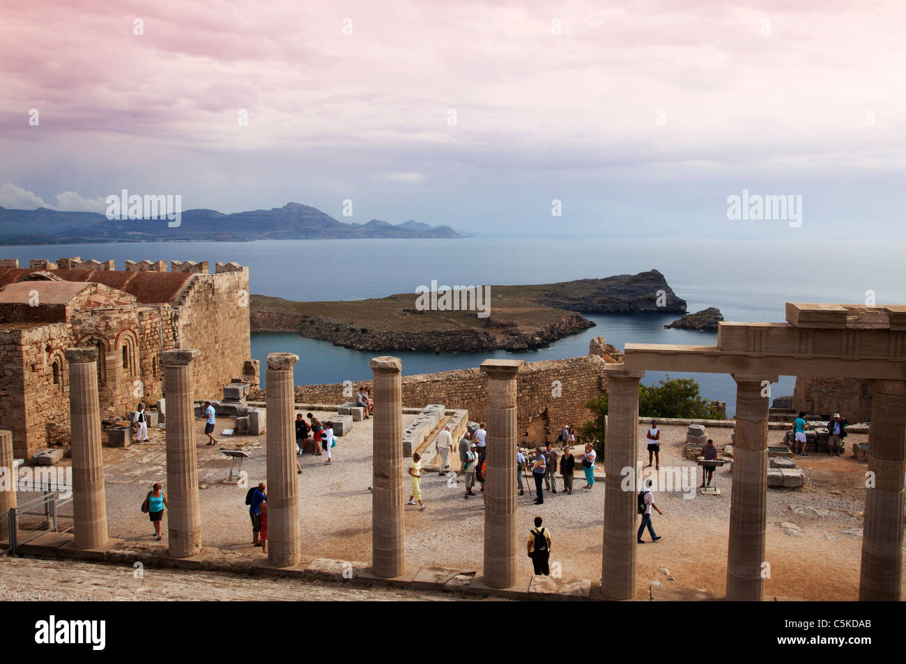 Greece island Rhodes Lindos Stock Photo