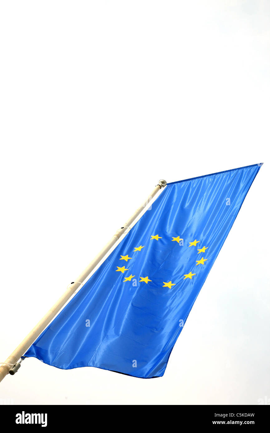 Flag of Europe with white background Stock Photo Alamy