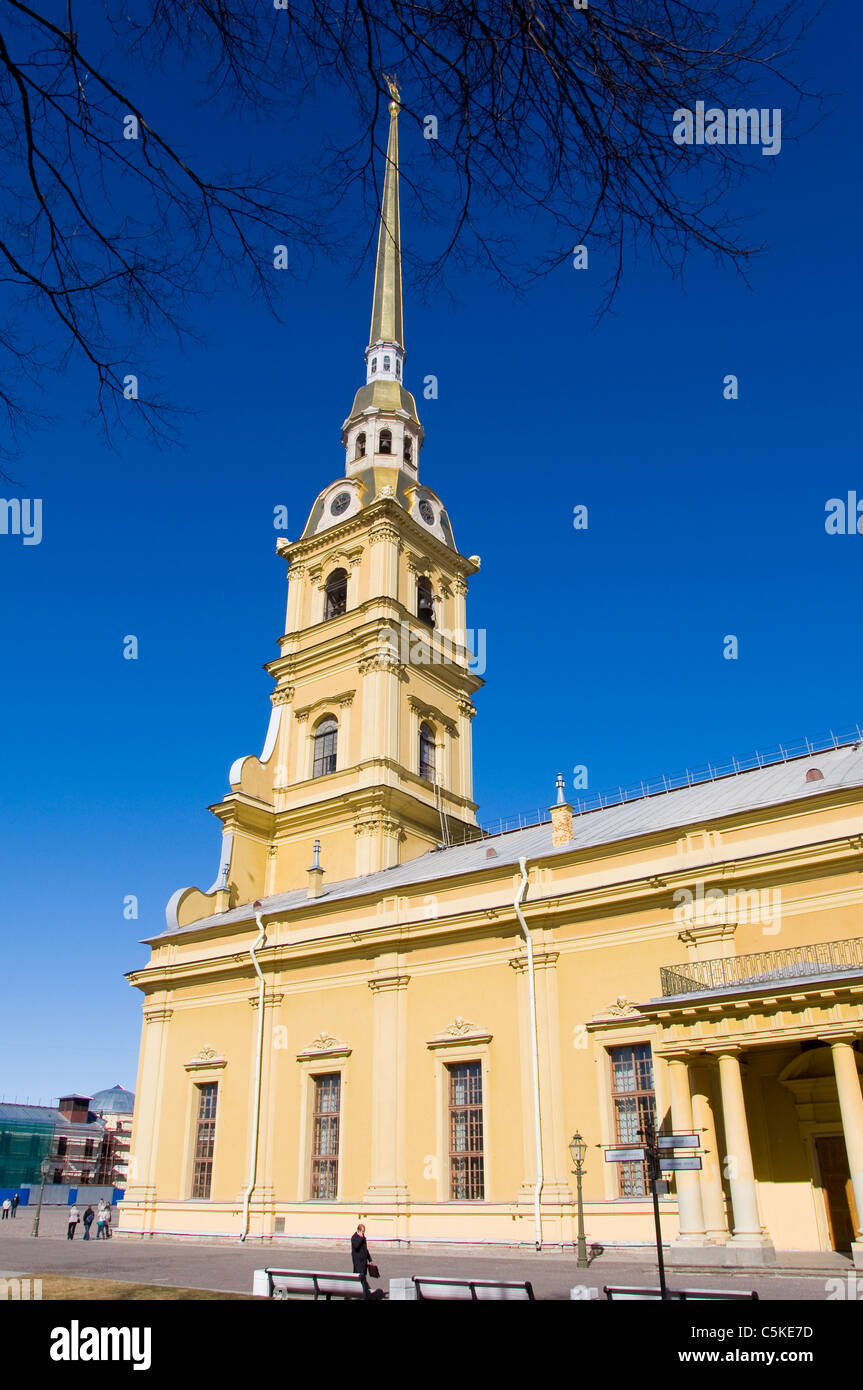 The St Peter and St Paul Cathedral, St. Petersburg, Russia Stock Photo