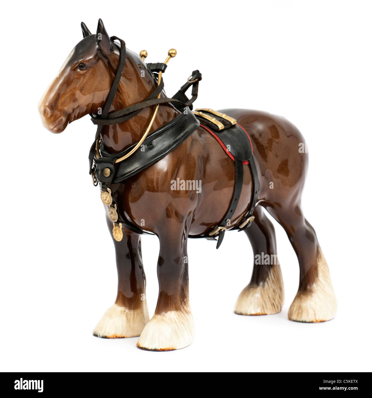 Vintage Beswick porcelain shire horse Stock Photo