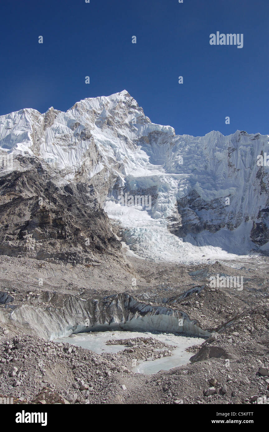 Everest Base Camp, Himalayas, South side, Nepal Stock Photo