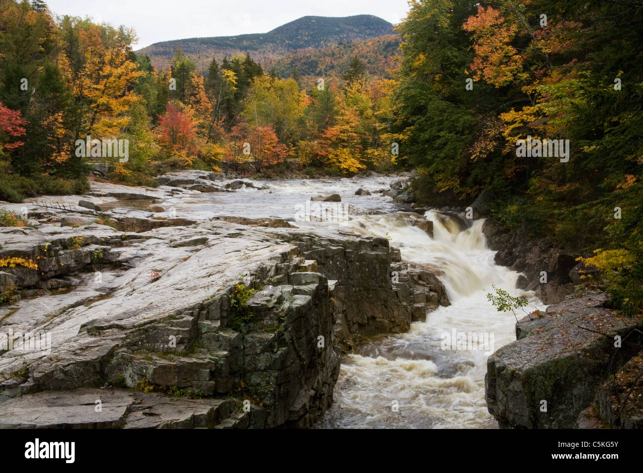 Waterfall at Rocky Gorge Scenic Area Stock Photo