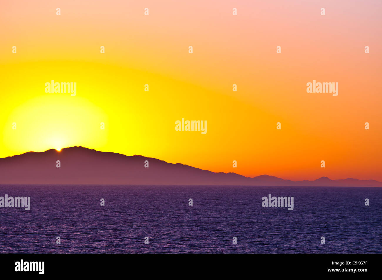 Wonderful sunrise over Baja California, Mexico Stock Photo - Alamy