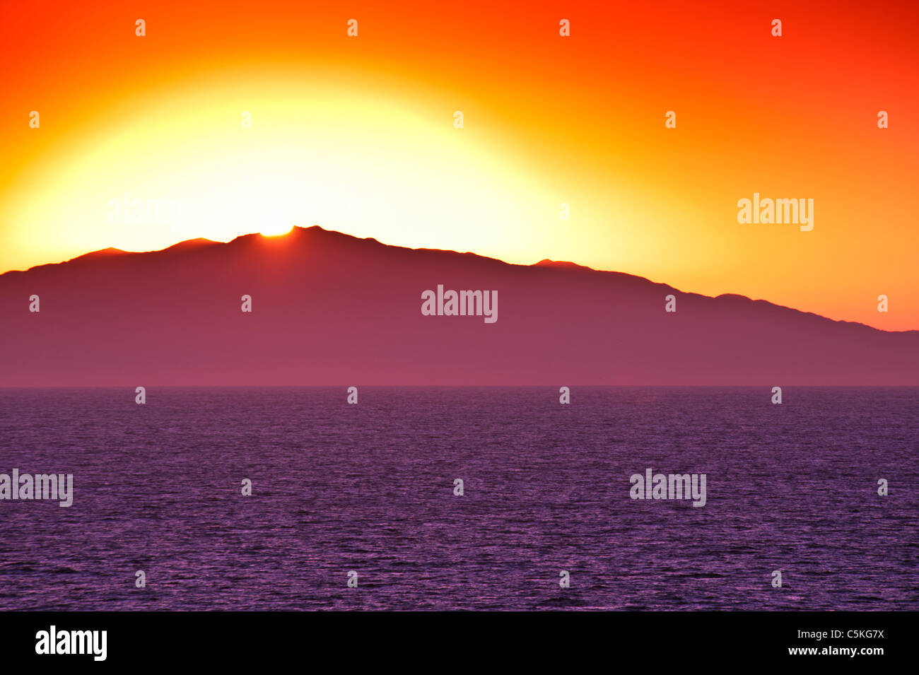 Wonderful sunrise over Baja California, Mexico Stock Photo - Alamy