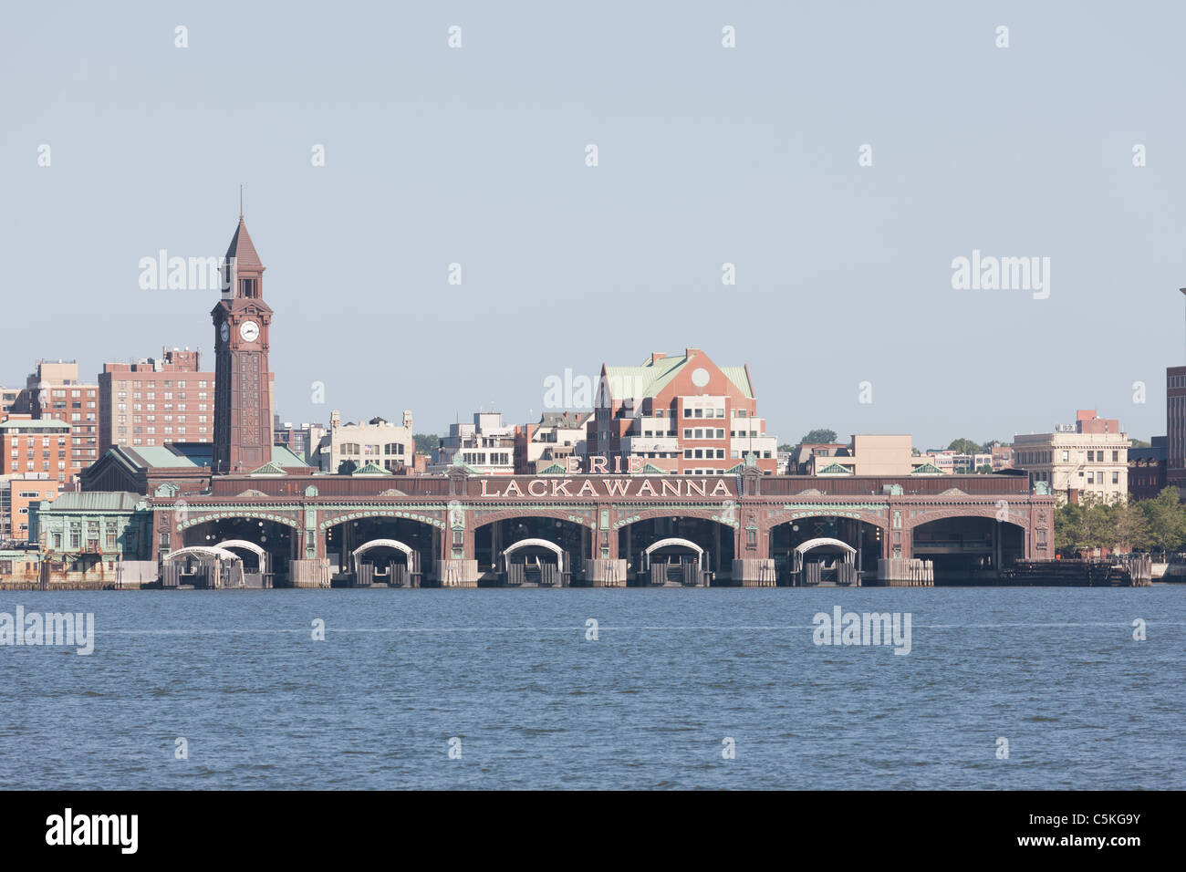 The Erie Lackawanna Terminal and Clock Tower in Hoboken, New Jersey