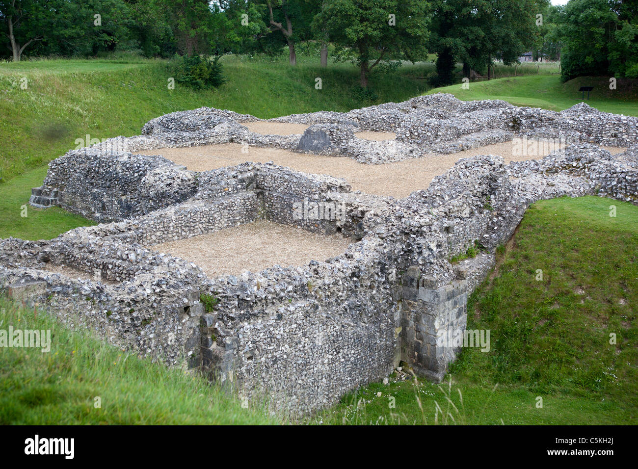 Grounds of Ludgershall Castle near Andover Wiltshire Stock Photo Alamy