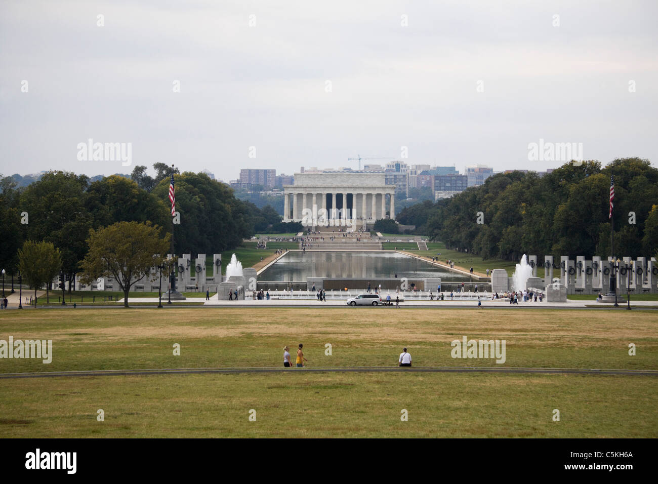 Lincoln Memorial on the National Mall Stock Photo