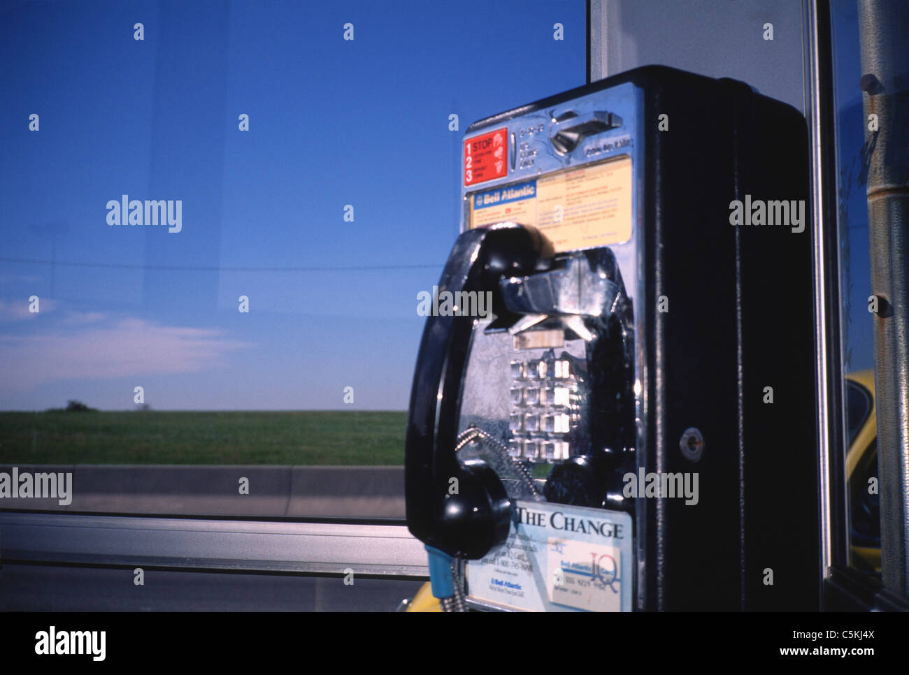 telephone booth, allentown, PA Stock Photo