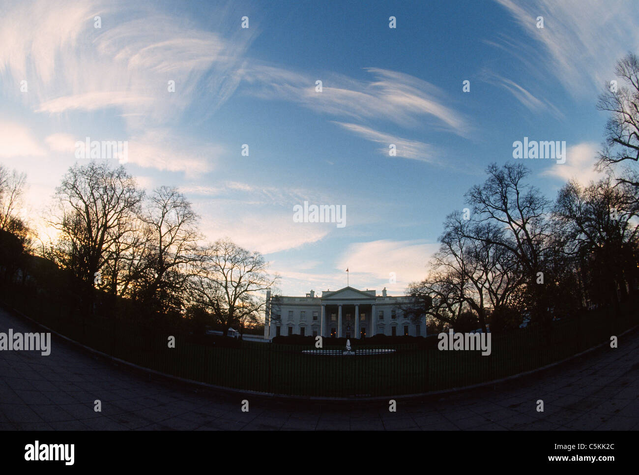 White house and environs, Washington, DC Stock Photo