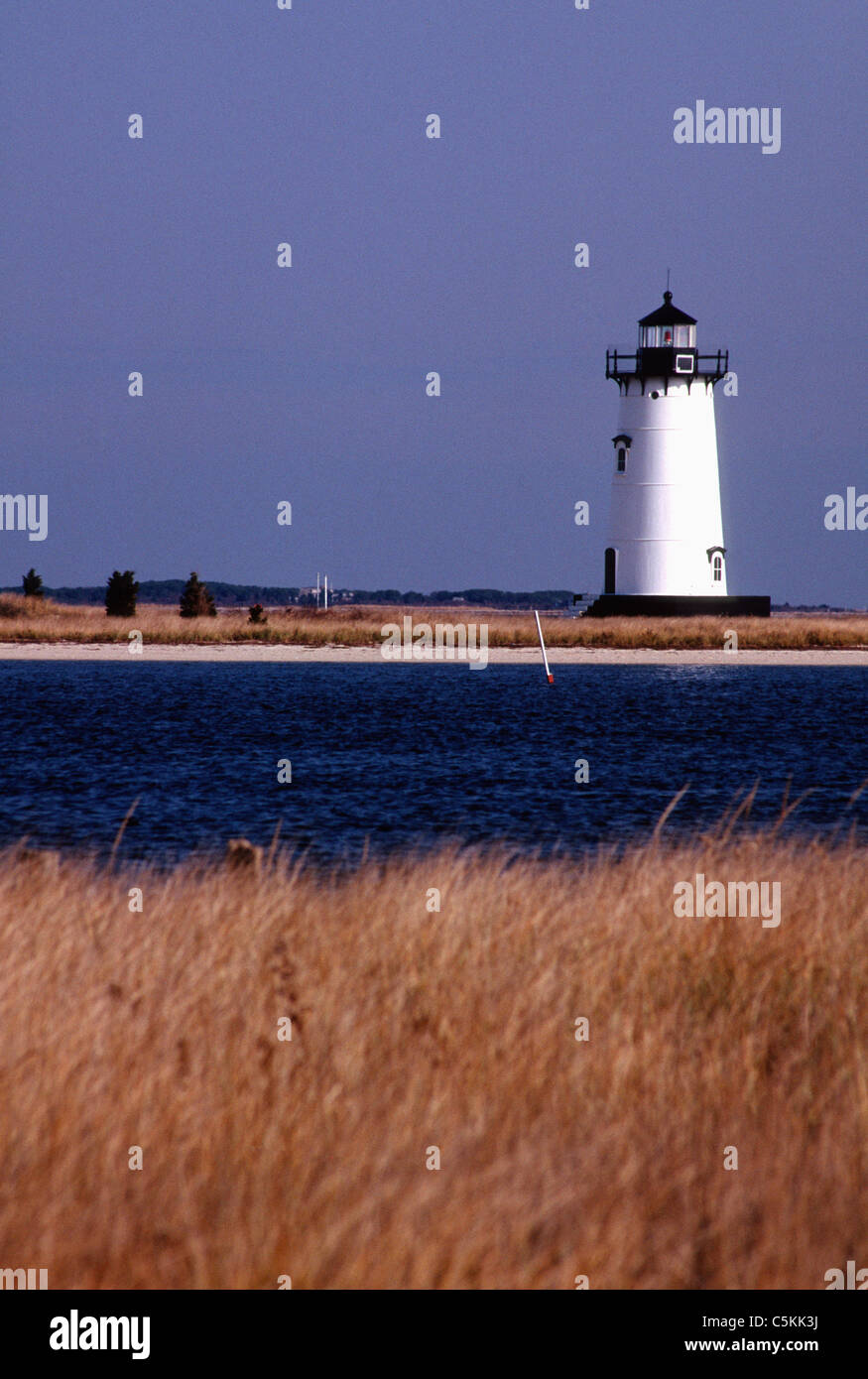 Edgartown lighthouse, MA Stock Photo