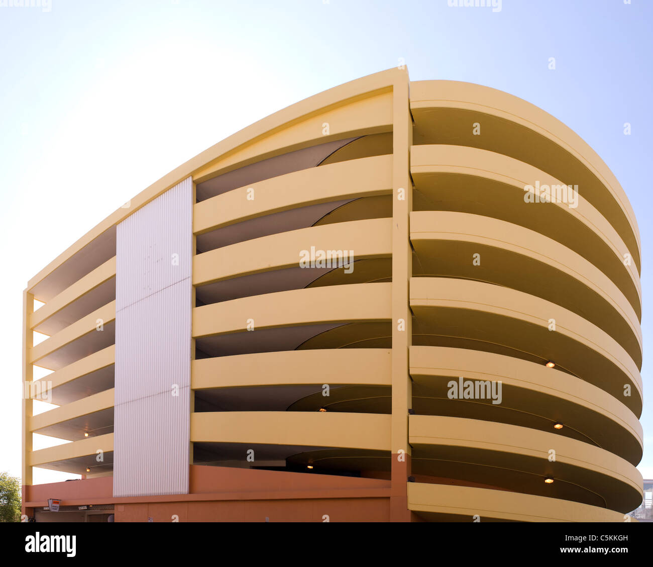 Multilevel Parking Garage in Anchorage, Alaska USA. © Craig M. Eisenberg Stock Photo Alamy