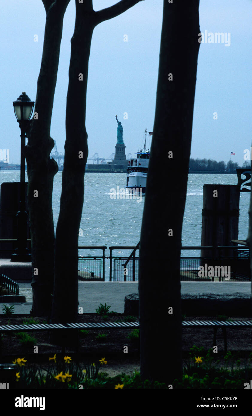 Statue of Liberty from Battery Park, Manhattan Stock Photo Alamy