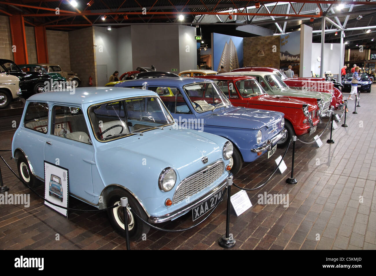 Classic British cars, The National Motor Museum, Beaulieu, New Forest District, Hampshire, England, United Kingdom Stock Photo